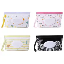Draagbare Natte Veeg Tas Wandelwagen Container Cosmetische Pouch Clutch Case voor Cleaning Delicate Stijl Niet Bezetten Te Veel Ruimte(China)
