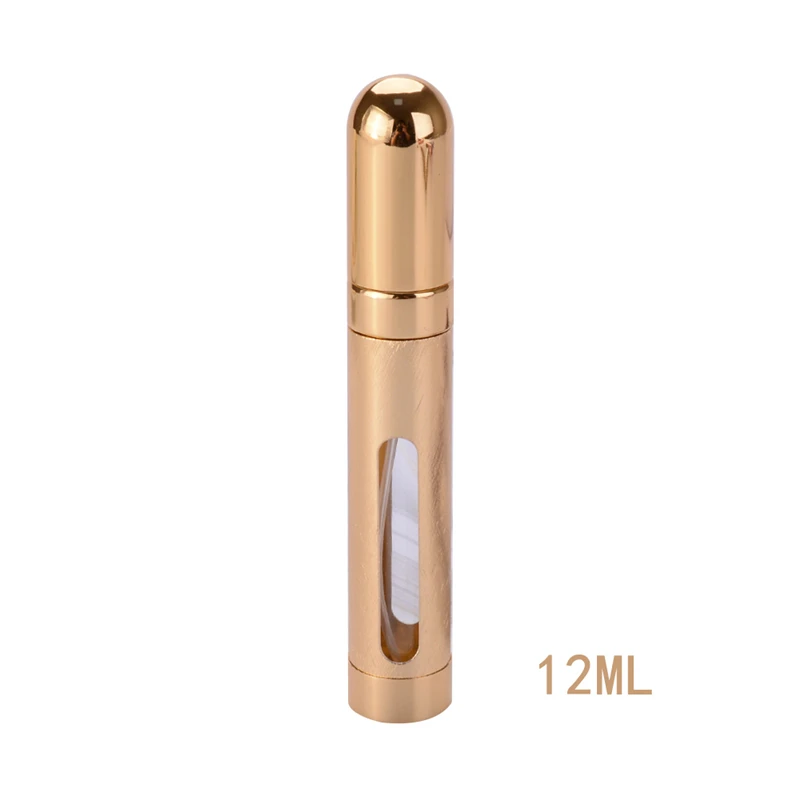 12ML Portable Refillable Mini Perfume Spray Bottle Empty Cosmetic Container Aluminum Atomizer Makeup Travel Perfume Atomizer - Цвет: 02
