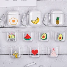 Bluetooth Wireless Earphone Case For Airpods 2 1 Case Cute Cartoon Pattern Clear Hard PC Case For Apple For AirPods Couple Cover