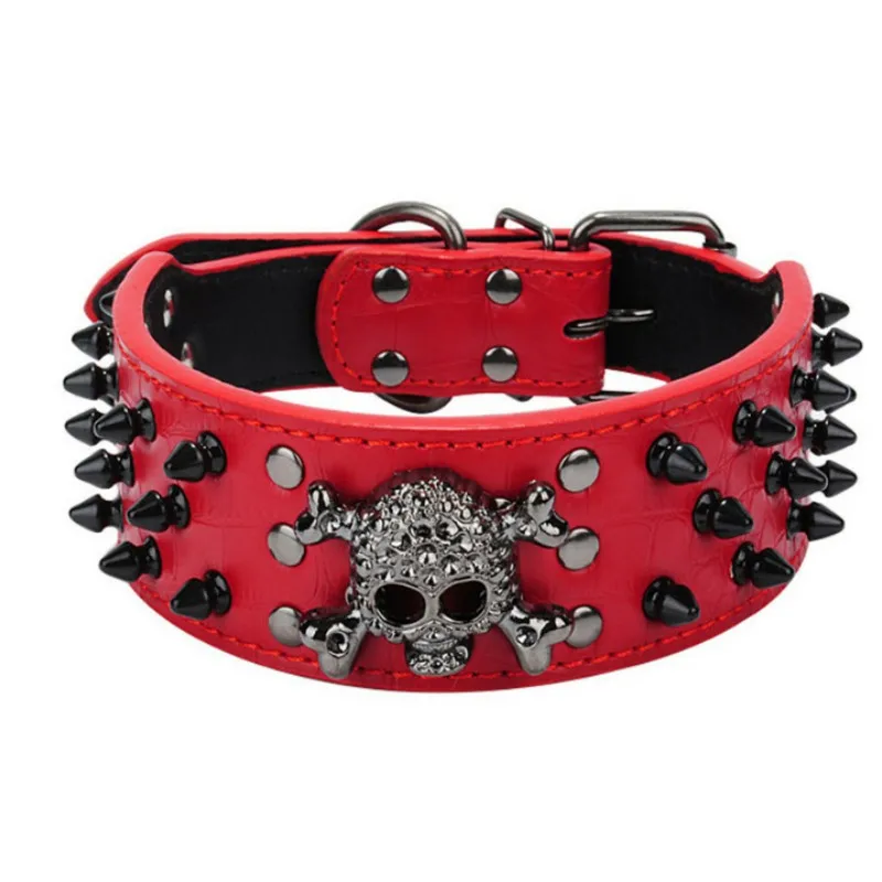 37R Ошейники для собак персонализированный кожаный ошейник с шипами имя бирки для маленьких средних больших собак бульдог ремешок для щенка - Цвет: 37R