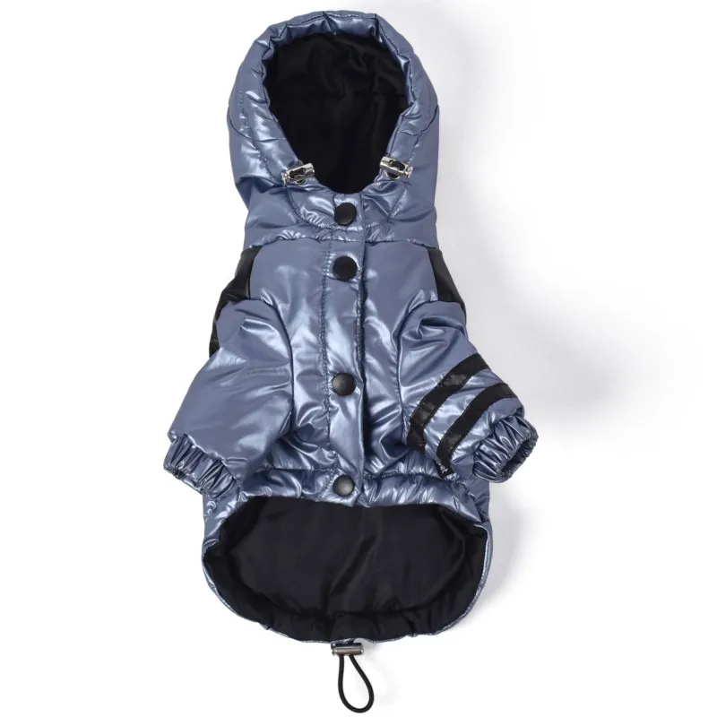 blue Одежда для домашних животных, собак, зимняя модная одежда, плотное пальто для маленьких щенков и собак среднего размера - Цвет: blue