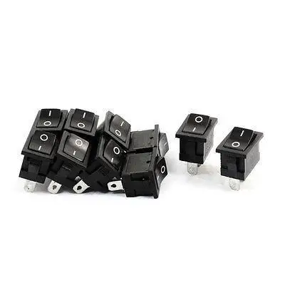 

AC 125V/10A 3 Pins DPDT On/Off Two Positions Rocker Switch KCD-105 10PCS