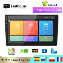 LeeKooLuu-Radio Multimedia con GPS para coche, Radio con reproductor, Android, 2 din, 9 pulgadas, WIFI, Bluetooth, para Toyota, VW, Hyundai, Kia y Nissan