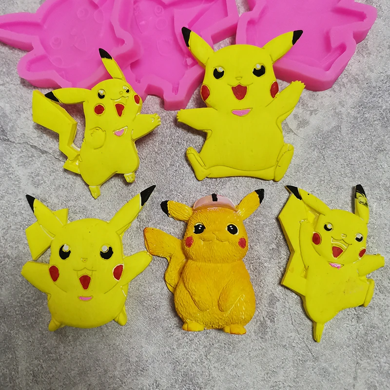 タカラトミーポケモンピカチュウテーマベビー誕生日ケーキデコレーションシリコンモールドプラグイン型 Aliexpress