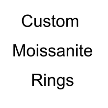Custom moissanite ring, please contact us before purchase