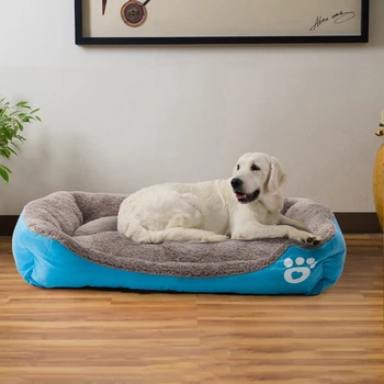 

WHPC Pet Bed&Sofa Bed For Small Large Dog Soft Fleece Warm Bed Waterproof Dog Basket House Mat Kennel Cozy Dog House Nest S-XXXL