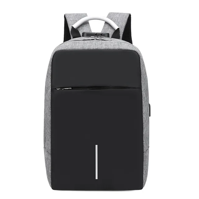 Grey UOSC, Мужской многофункциональный рюкзак с защитой от кражи, 15,6 дюймов, для ноутбука, зарядка через Usb, рюкзаки, Водонепроницаемый Школьный рюкзак, бизнес сумки для путешествий - Цвет: Grey