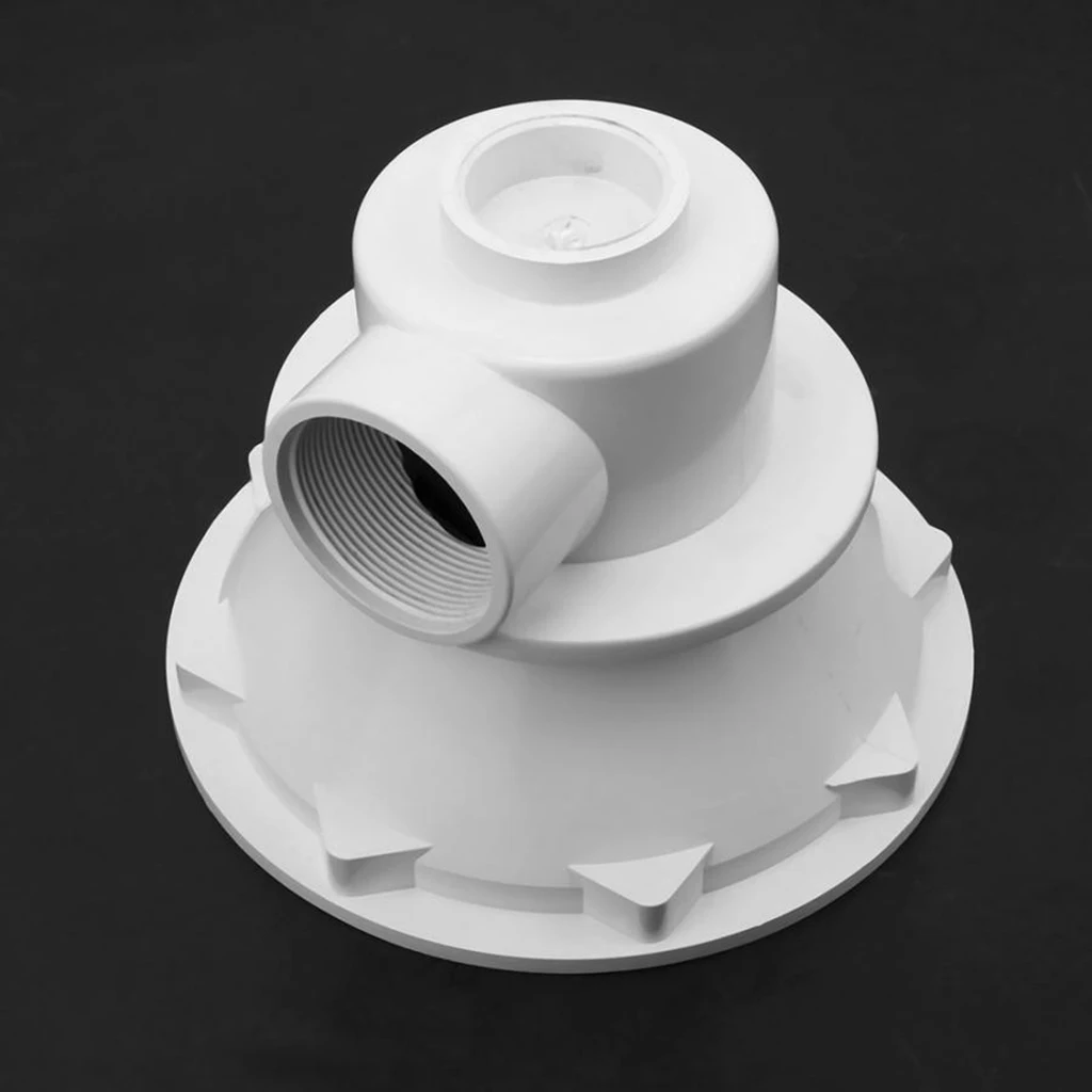 

White Main Drain Cover Anti-Vortex, 1.5-Inch Inlet Replacement for Suction and Dual Suction Outlet