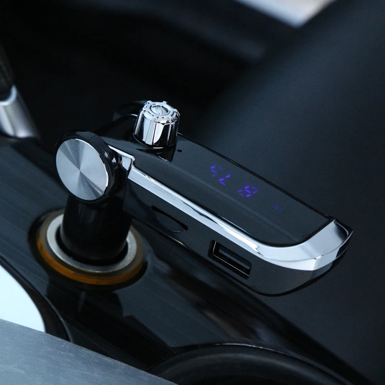 Bluetooth FM трансмиттер автомобильный с поддержкой TF карты и ЖК
