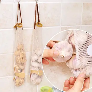 

Hangable Fruit and Vegetable Storage Mesh Bag Portable Handle Kitchen Multi-functional Fruit and Vegetable Storage Mesh Bag Garl