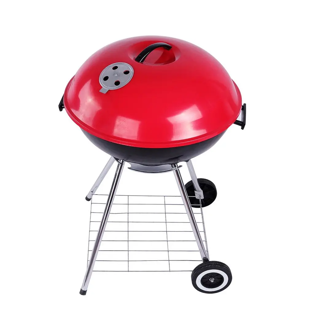 

Multi-Functional Trolley Charcoal BBQ Grill Portable Camping Barbecue Grill Durable Family Outdoor Cooking Tool