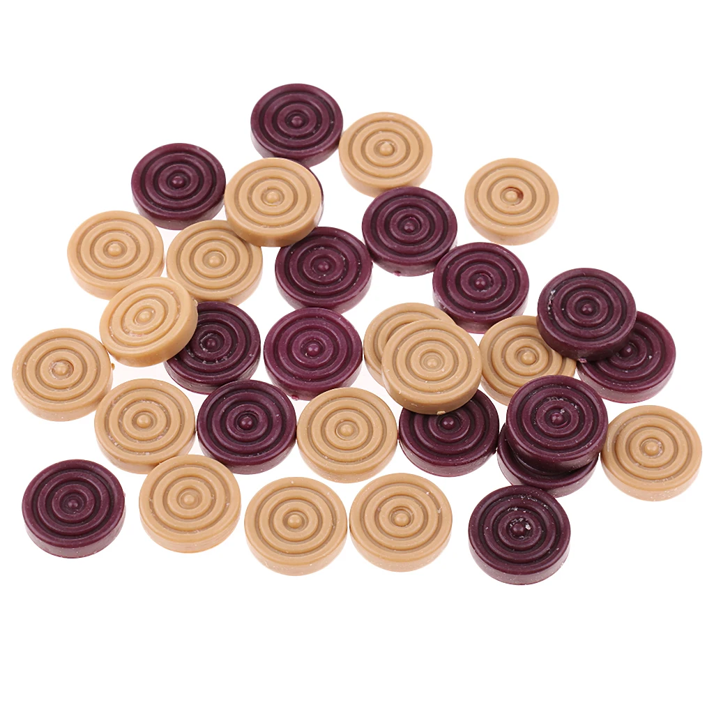 32pcs Round Checkers Chess Pieces Replacement Board Game Player 32pcs Round Checkers Chess Pieces Replacement Board Game Player