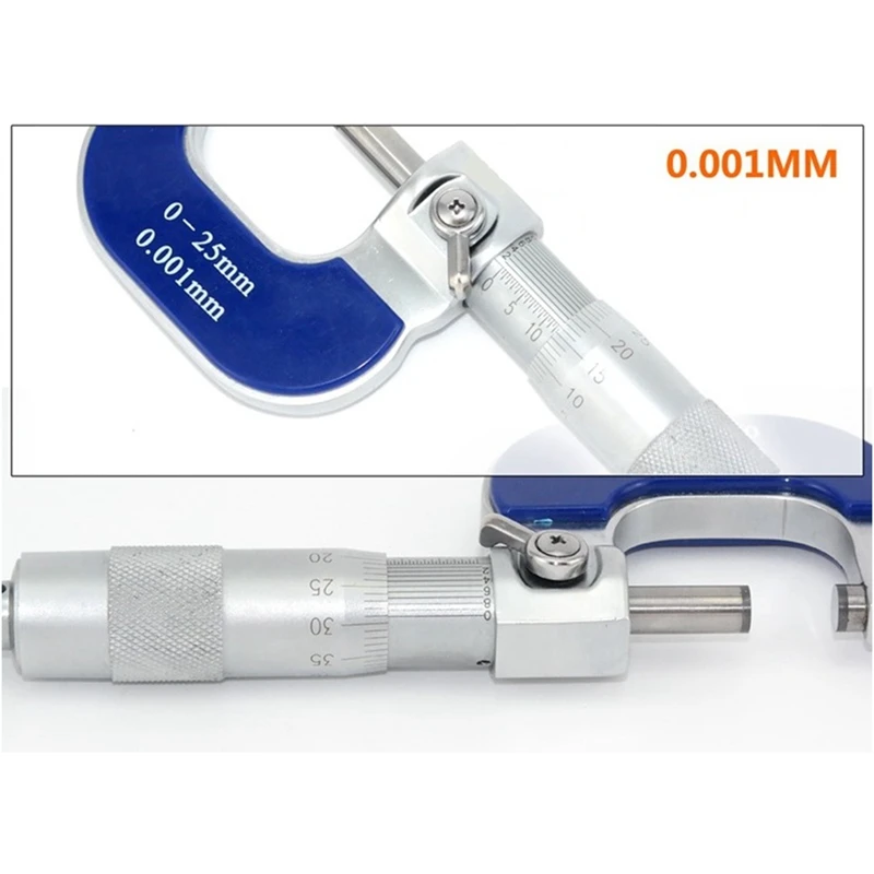 Outside Micrometer 025mm Micrometre Length Unit High Precision
