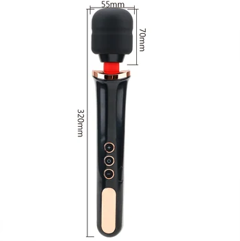 OLO 10 Frequency Wand Body Massager Waterproof Magic Clit Stimulator Vibrator Sex Toy for Women AV Stick Lesbian Vagina Vibrator 6