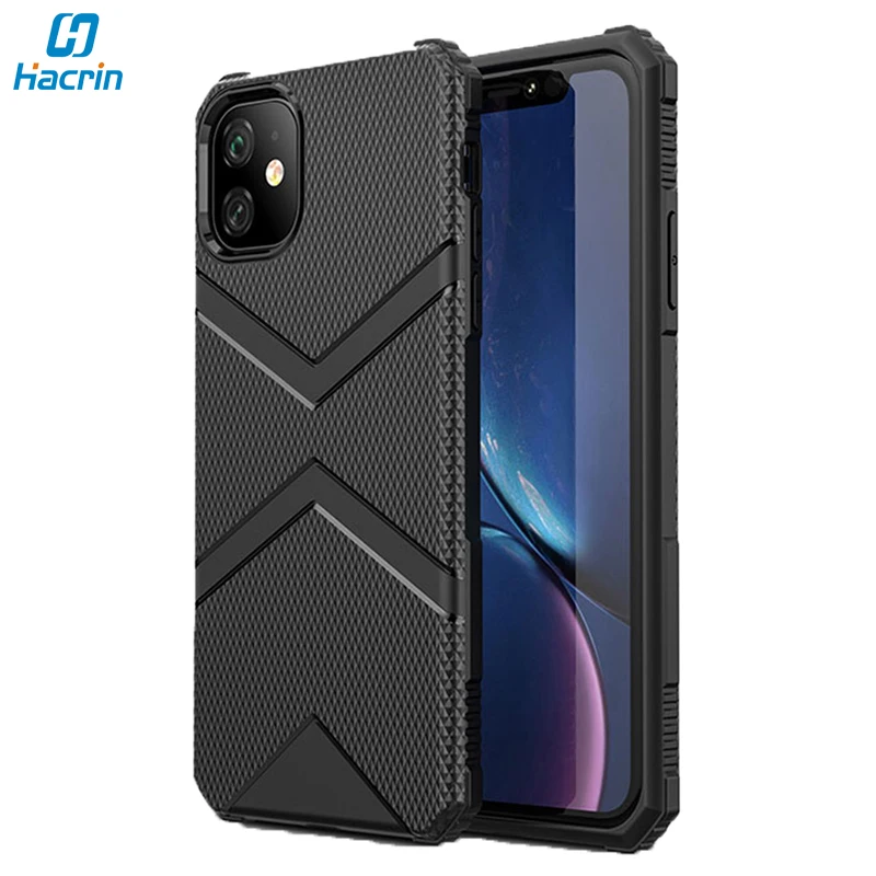 

Hacrin Fitted Armor Case For iPhone 11 Case Soft TPU Shockproof Cover For iPhone 11 Pro 11 Pro Max Case Full Protection Bumper