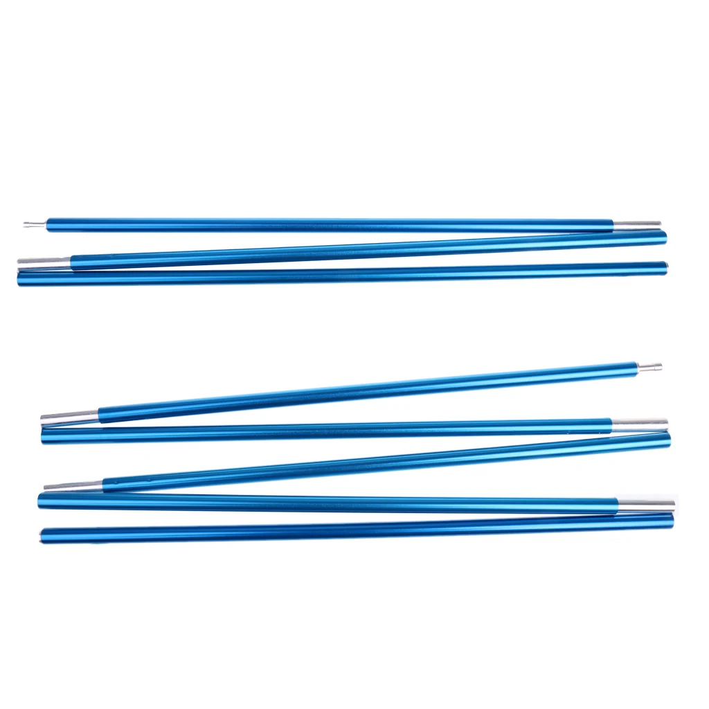 1pcs Aluminum Alloy 11mm Tent Awning Poles 127cm+ 185cm for Camping Travel
