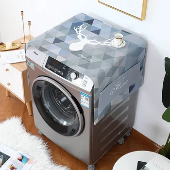 

Nordic Wind Single Door Fridge Cover Refrigerator organizer Drum Washing Machine cover Dust Cover Household Decor