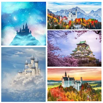 

Photophone for Object Photography Vintage Backdrop Photographic Background Ancient Castle Baby Shower Backdrop Retro Palace