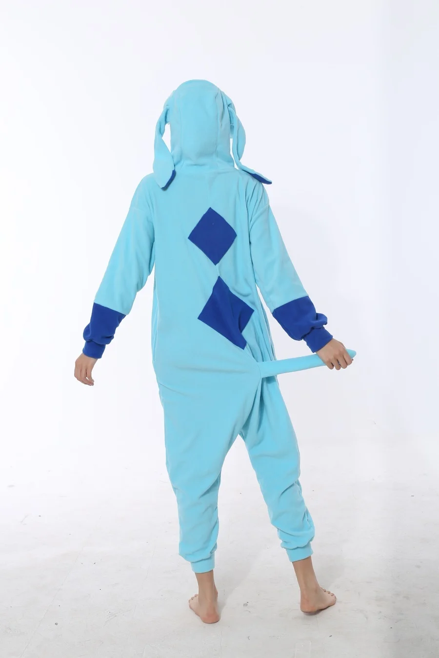 Кигуруми Покемон флис Onesie Взрослый Аниме синий лед Espeon Umbreon Косплей пижамы женский костюм комбинезон женский Забавный