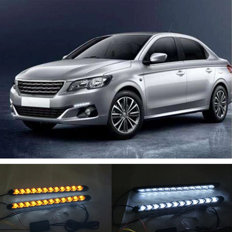 CAPQX 1 пара для Peugeot 301 2008 светодиодный 2009 светодиодные дневные ходовые огни лампа