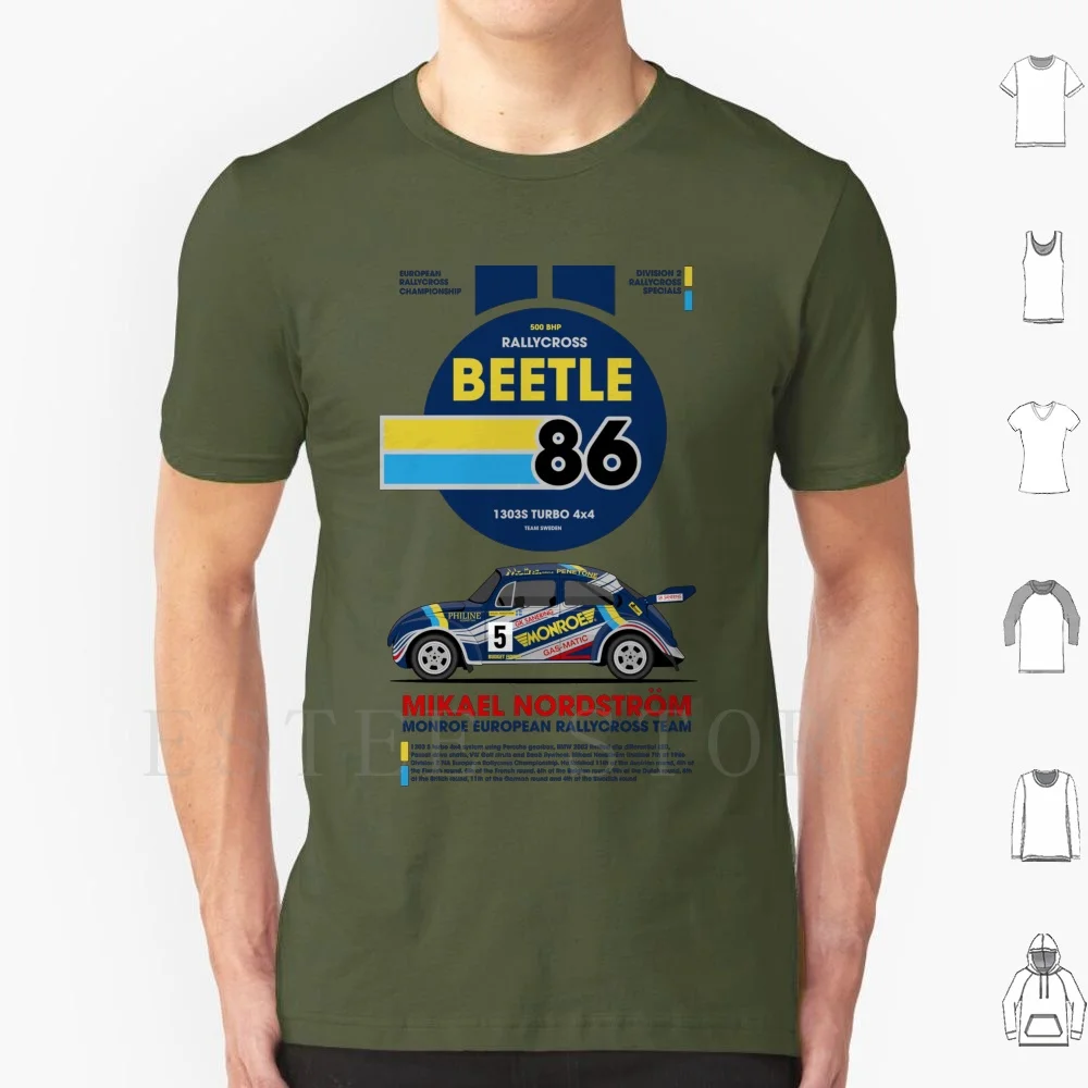 Mikael Beetle 86 T Shirt Print Cotton Rallycross Wrx Beetle Bobble Coccinelle Coxinelle Mikael Michael Erc Boble