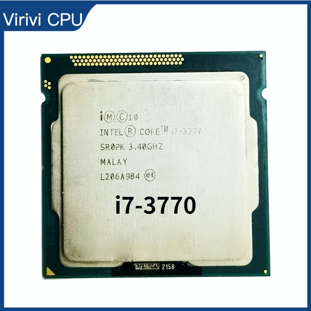 i7 3770 3.4GHz 8M 4 Core 8 Thread 77w LGA1155 Processor desktop ddr3 ram memory
