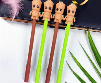 

Creative Gel Pen Lovely Cartoon Neutral Pen Wholesale 100pcs/Lot 0.5mm Black Charactor Pen Stationery Writing Supplies GP710