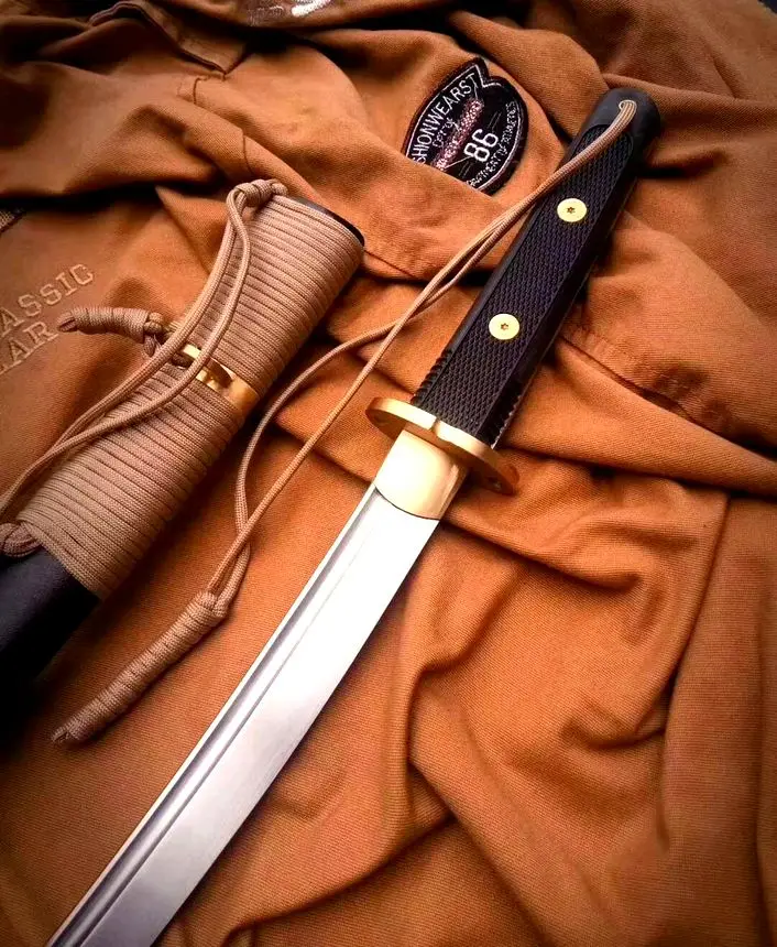 Кованые Wushu broadswordтактика меч 1095 сталь лезвие катаны меч