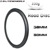 ELITEWHEELS Super Light Road Disc Carbon Rim 700c 38/50mm Clincher Tubular Rim UD Finish For Road Disc Cyclocross Bicycle Wheels ► Photo 1/5