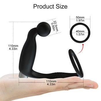 Beads Anal Plugs Vibrator Butt Plug For Men buttplug Delay Ejaculation Ring Vibrators Prostate Massager Anal Sex Toys For Women 3