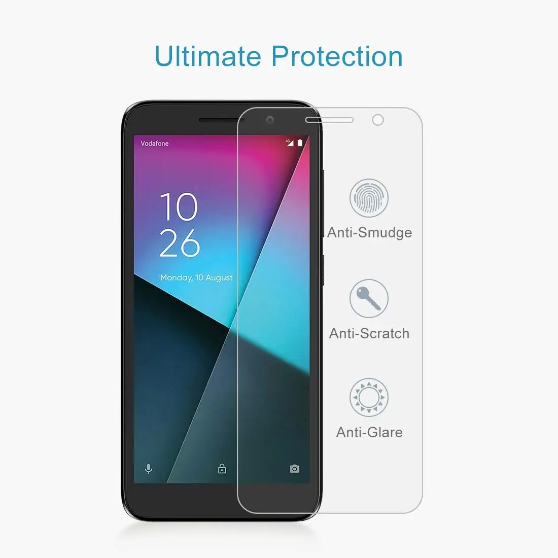 Закаленное стекло 2.5D 9H для Vodafone Smart E9 защита экрана высокой четкости от царапин