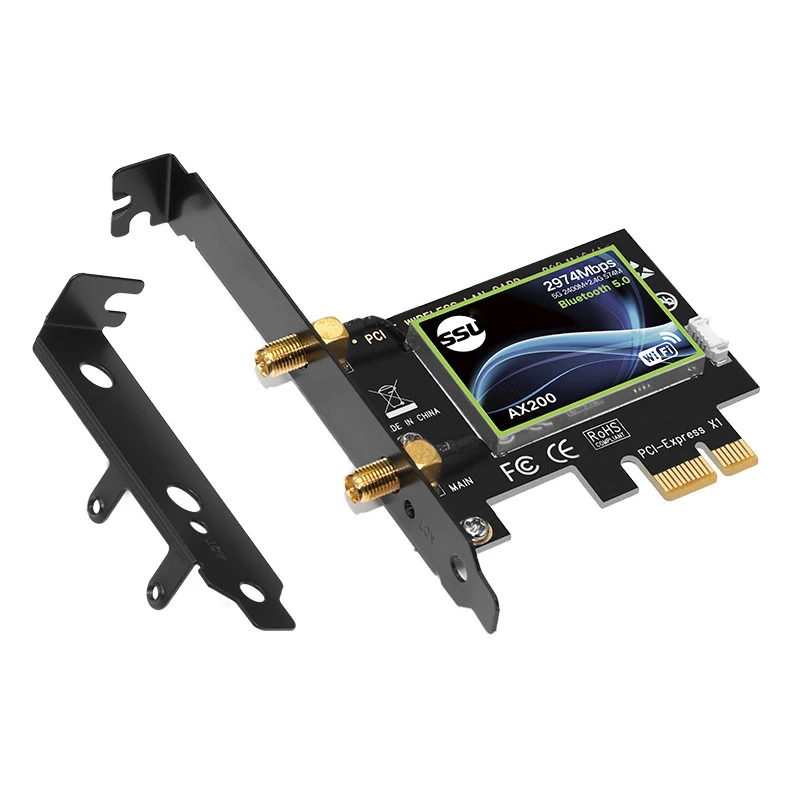 Двухдиапазонная карта PCI Express WiFi Gigabit для Intel AX200 2,4G/5 Ghz 802.11Ac/Ax 5,0 bluetooth-адаптер поддерживает только Window10