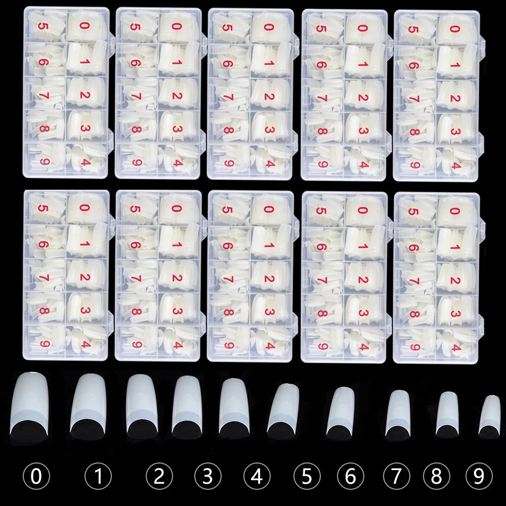 1 / 3 / 5 / 10 Boxes Fake Nail Tips False French Nails Extension