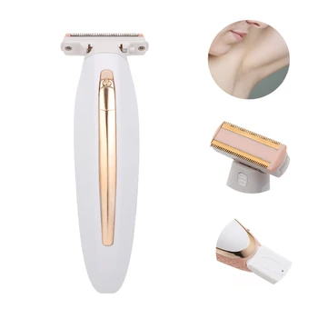 

Women Rechargeable Electric Shaver Multifunction Painless Hair Remover With LED light Underarm Legs Bikini Shaver Razor Trimmer