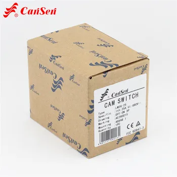

CANSEN LW26-25 Ith 25A CA20 Rotary Cam Switch OFF-ON 2 position 3P 6 terminals Package for sale