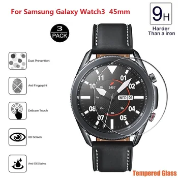 

Film For Samsung Galaxy Watch3 45MM 9H Premium Tempered Glass For Galaxy Watch 3 41mm 45MM Anti-Scratch Screen Protector Cover