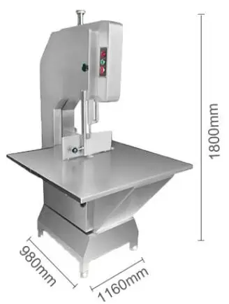 Подвижный верстак коммерческий резак для кости электрическая машина для пиления мяса свиньи ноги говядины машина для резки кости костной пилы