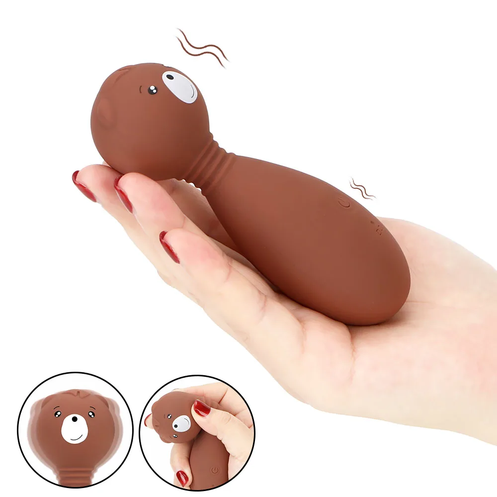 12 Speeds 360 Degree Rotation Vibrating Dildo Clitoris Stimulator G Spot Vibrator Sex Toys for Women Cute Bear | Красота и здоровье