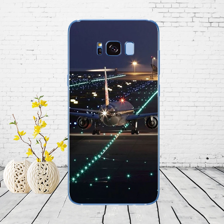 Мягкий силиконовый чехол 03DD Airplane At The Sunrise Airplane для Samsung Galaxy S6 S7 edge S8 S9 S10 plus A70 A50 - Цвет: 20