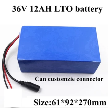 

Customized LTO 36V 12Ah Lithium Titanate Battery for 1000W Ebike Scooter Bicycle Backup Power Photovoltaic