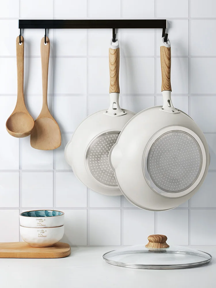 Домашняя каменная антипригарная сковорода Maifan набор для жарки двойного