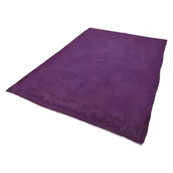 

207x295 Cm Purple Handmade Vintage Moldovan Rugs Rug-7x10 Ft