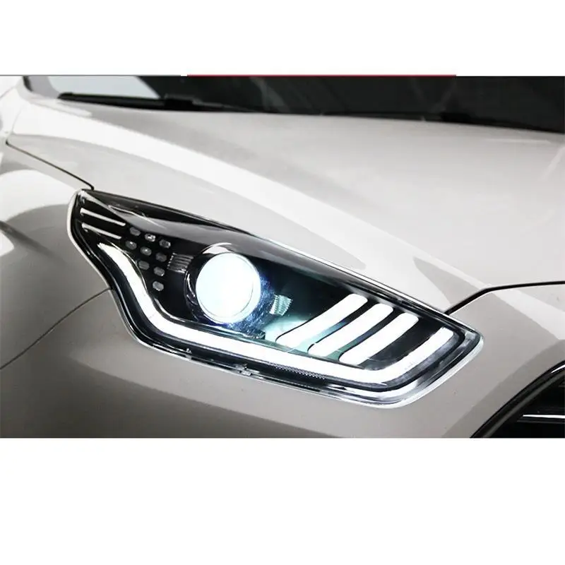 Наружные дневные ходовые части СИД Drl Assessoires боковой сигнал поворота автомобиля освещение фары передние противотуманные фары 15 для Ford Escort