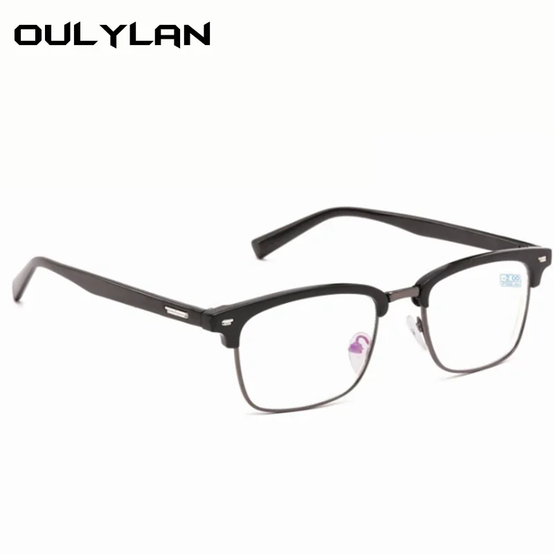 Oulylan очки для близорукости для женщин и мужчин, короткие очки для зрения, модные студенческие очки для близорукости, винтажные очки