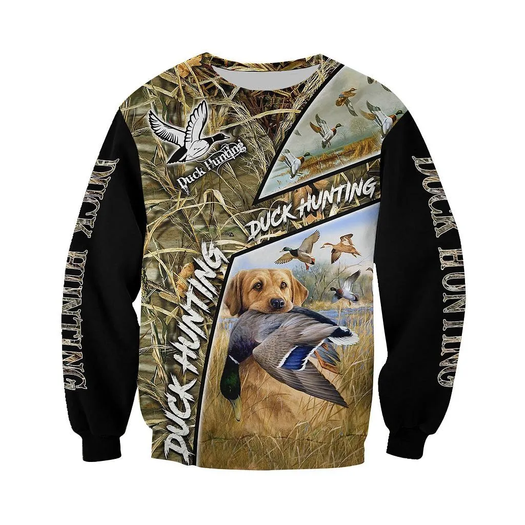 

3D All Over Printed Duck Hunting Camo Shirts for Men and Women Fashion Casual Sweatshirt