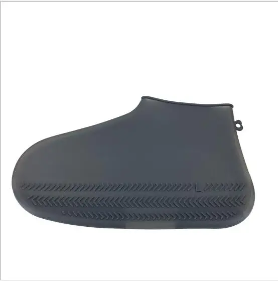 Многоразовые водонепроницаемые бахилы обувь унисекс Силиконовый протектор мужские wo мужские ботинки - Цвет: Серебристый цвет