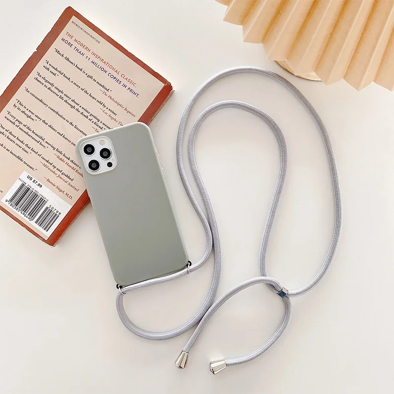 waterproof phone bag Strap Cord Chain Necklace Lanyard Case For Xiaomi Redmi Note 10 Pro Max 10 5G 10S 9S 9 8 8T 7 Redmi 9T 10 9C 9A Matte Soft Cover phone pouch bag Cases & Covers
