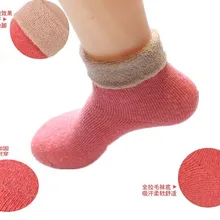 Новые стильные осенне-зимние толстые женские носки из кроличьего меха и овечьей шерсти кашемировые носки средней длины женские шерстяные носки смешанные цвета Soc