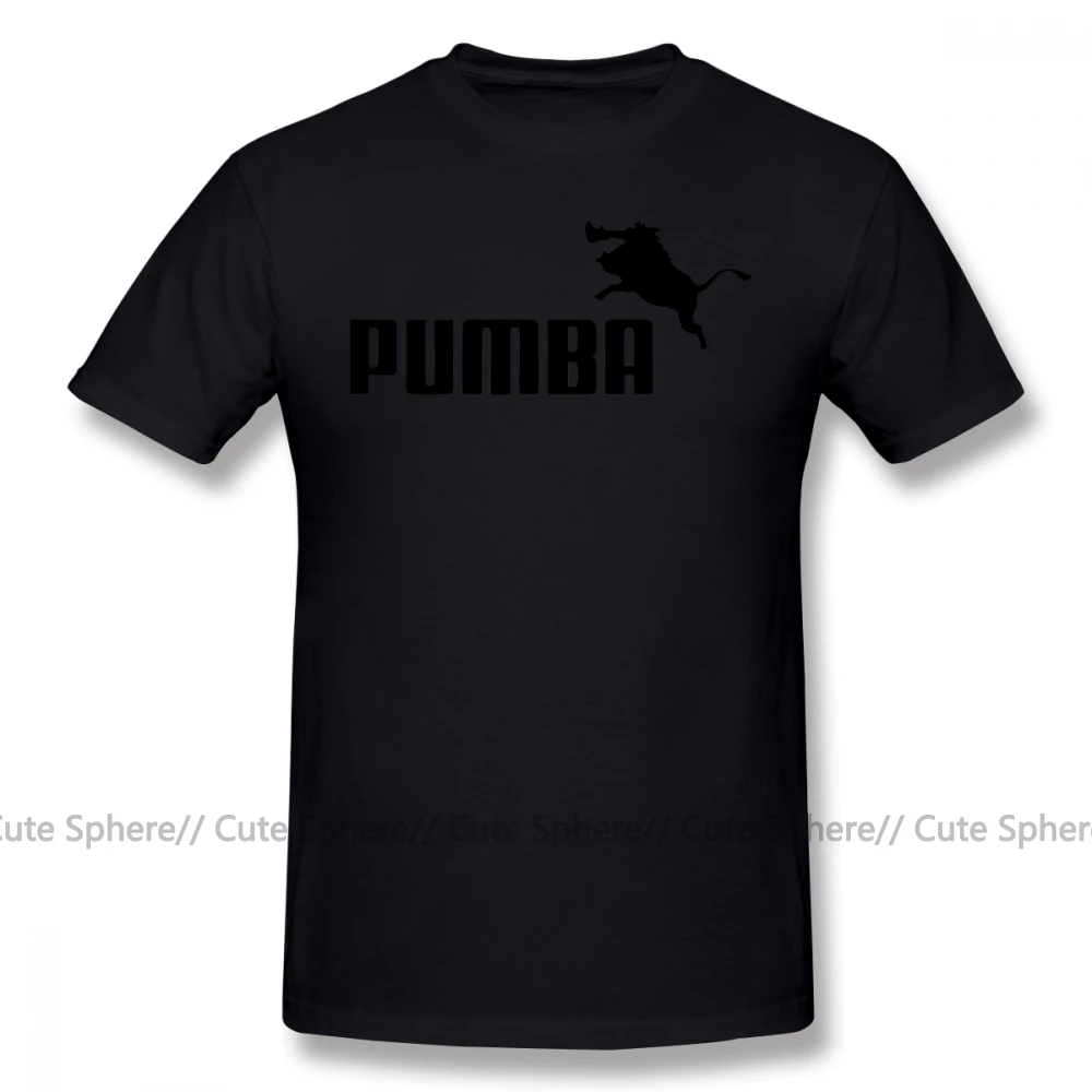Футболка с логотипом Pumba, футболка с надписью Big Fun, футболка с коротким рукавом, Пляжная Мужская футболка с принтом, 100 хлопок - Цвет: Black