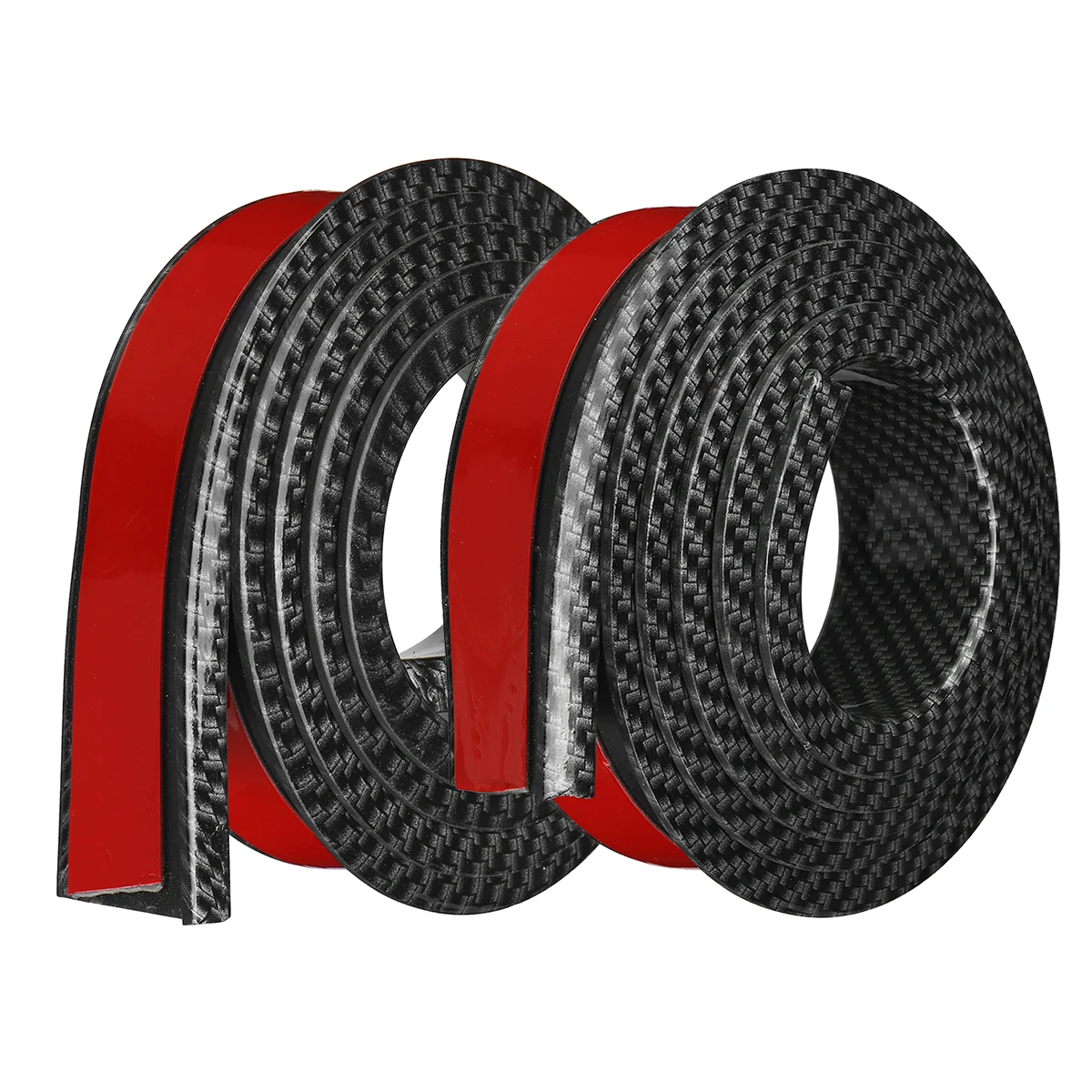 2pcs Carbon Black 2 шт 1,5 м х 3,8 см универсальное резиновое автомобильное колесо защита арки молдинги анти-столкновения брызговик автомобиля колеса защита колеса наклейка - Цвет: 2pcs Carbon Black